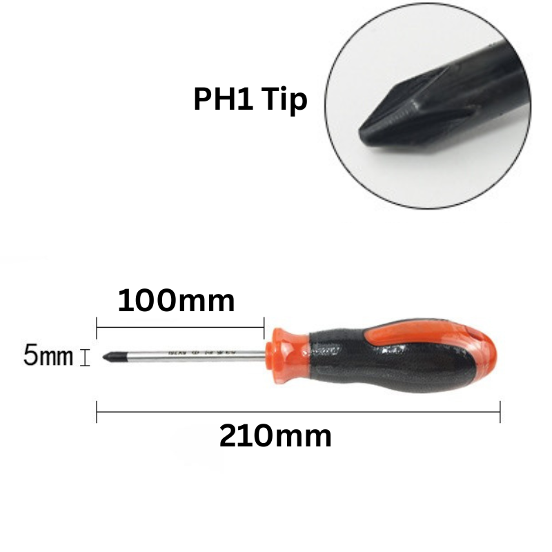 Load image into Gallery viewer, Standard PH1 Tip Phillips Screwdriver Extra Long
