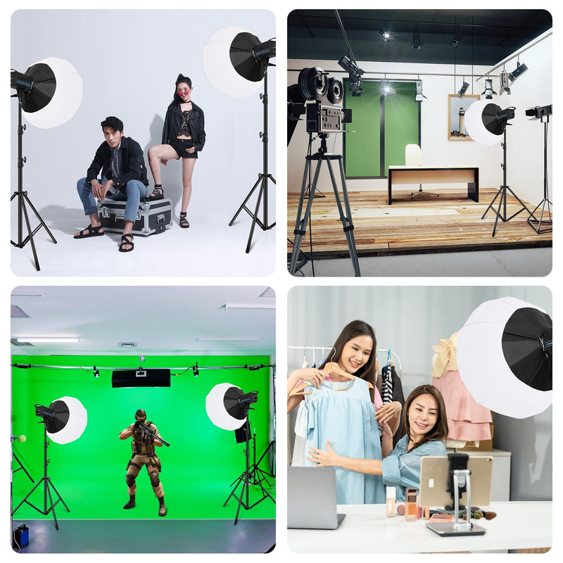 Load image into Gallery viewer, PULUZ 220V 120W Studio Video Light – Dual Colour Temperature with Built-in Cooling System &amp; Remote Control
