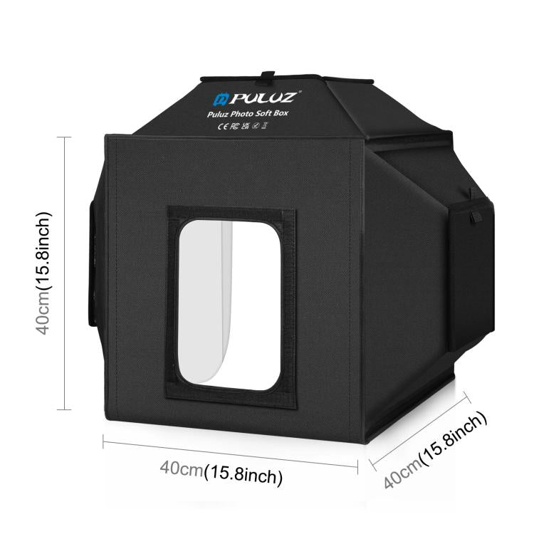 Load image into Gallery viewer, PULUZ 40cm Folding 72W LED Studio Light Tent Kit – with 4 Backdrops

