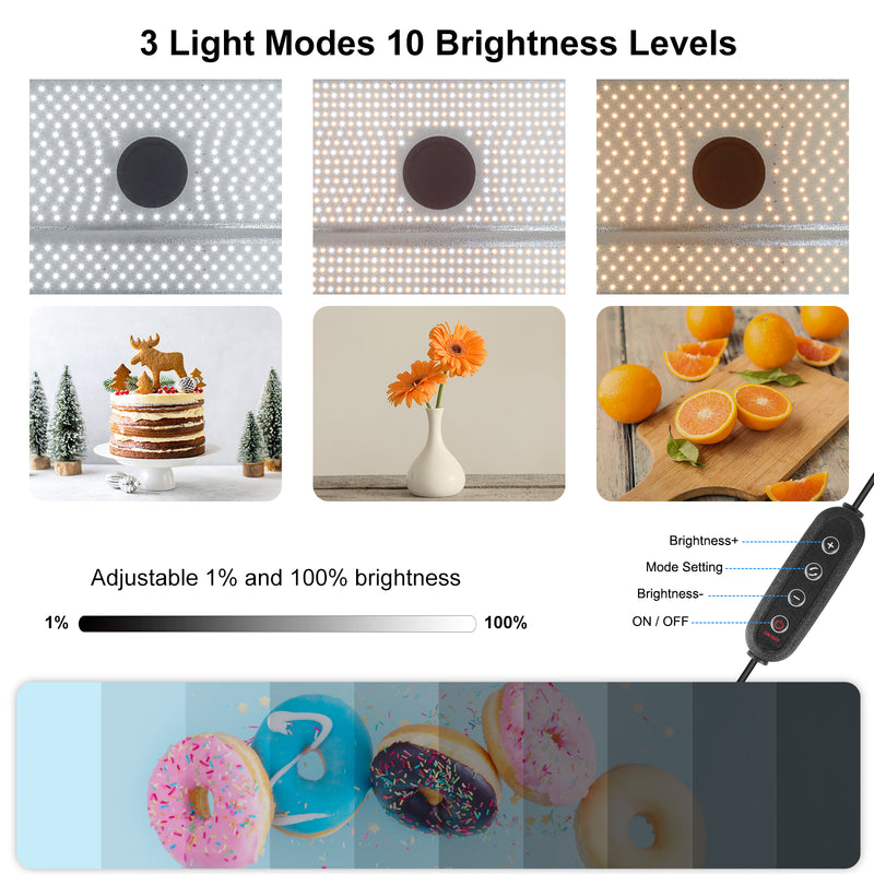 Load image into Gallery viewer, PULUZ Photo Studio Light Box – Portable 60 × 40cm Cuboid Photography Tent Kit with 4 Backdrops
