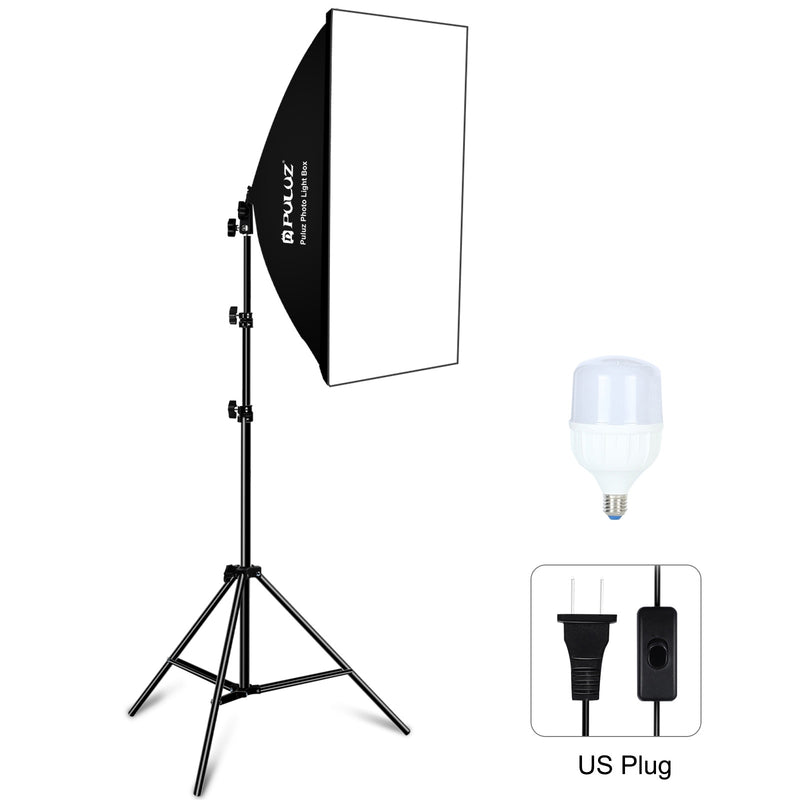 Load image into Gallery viewer, 50x70cm Studio Softbox Kit – 1.6m Tripod Stand + Single E27 30W 5700K LED Light Bulb
