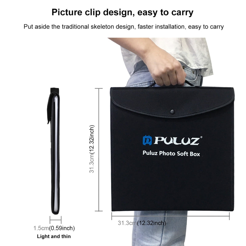 Load image into Gallery viewer, 30cm Portable Folding Photo Softbox Tent + 4.6&quot; Ring LED Light Kit with 6 Backdrops (Red, Green, Yellow, Blue, White, Black) – 30 x 30 x 30cm
