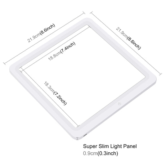 LED Shadowless Photography Light Panel – 20 x 20cm