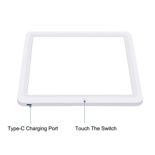 LED Shadowless Photography Light Panel – 20 x 20cm
