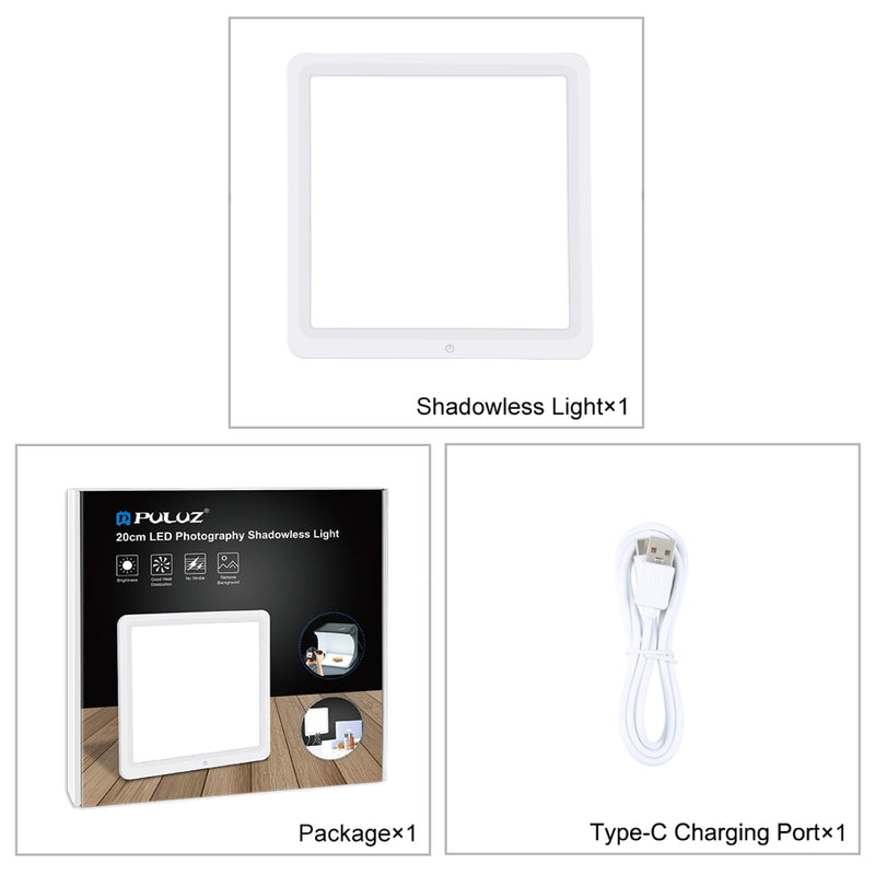 Load image into Gallery viewer, LED Shadowless Photography Light Panel – 20 x 20cm
