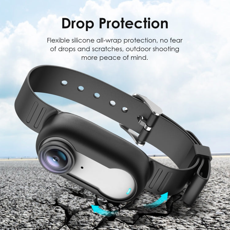 Chargez l&#39;image dans la visionneuse de la galerie, Insta360 GO 3 / GO 3S PULUZ Camera Silicone Case Wristband Bicycle Strap Extension Mount - Polar Tech Australia
