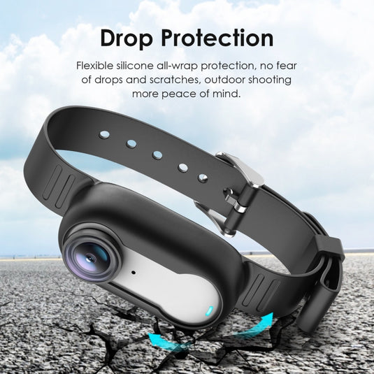Insta360 GO 3 / GO 3S PULUZ Camera Silicone Case Wristband Bicycle Strap Extension Mount - Polar Tech Australia