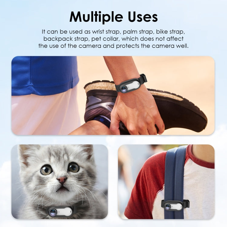 Chargez l&#39;image dans la visionneuse de la galerie, Insta360 GO 3 / GO 3S PULUZ Camera Silicone Case Wristband Bicycle Strap Extension Mount - Polar Tech Australia
