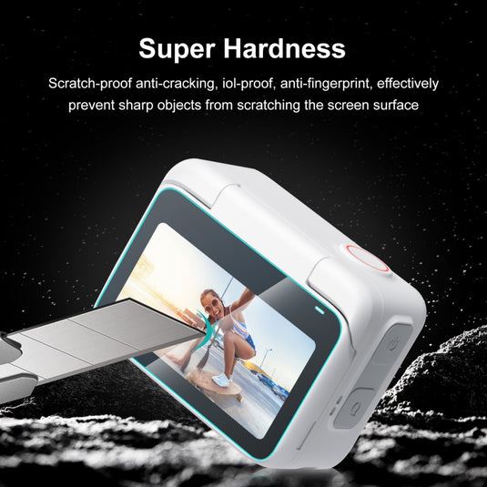 Insta360 GO 3 / GO 3S PULUZ 2 in 1 Screen and Lens Tempered Glass Film - Polar Tech Australia