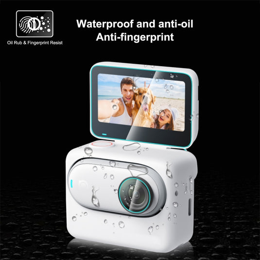 Insta360 GO 3 / GO 3S PULUZ 2 in 1 Screen and Lens Tempered Glass Film - Polar Tech Australia