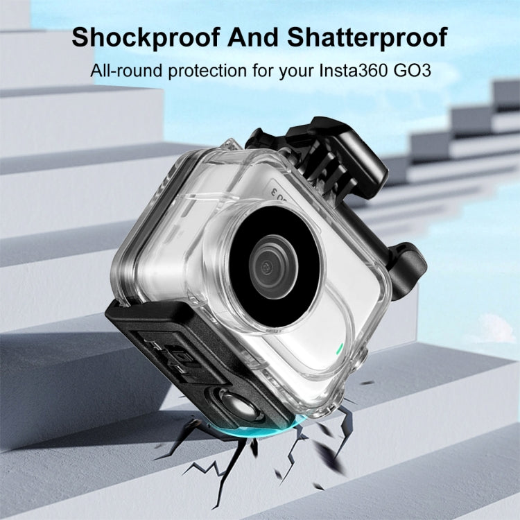 Load image into Gallery viewer, Insta360 GO 3 / GO 3SPULUZ 60m Underwater Waterproof Housing Case with Base Adapter &amp; Screw (Transparent - Polar Tech Australia
