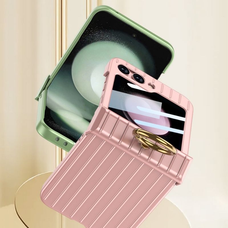 Cargue la imagen en el visor de la galería, Samsung Galaxy Flip 5 (SM-F731) - Suitcase Style Ring Holder Case - Polar Tech Australia
