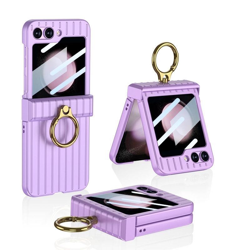 Cargue la imagen en el visor de la galería, Samsung Galaxy Flip 5 (SM-F731) - Suitcase Style Ring Holder Case - Polar Tech Australia
