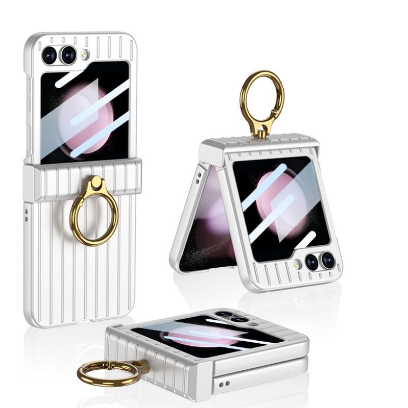 Cargue la imagen en el visor de la galería, Samsung Galaxy Flip 5 (SM-F731) - Suitcase Style Ring Holder Case - Polar Tech Australia
