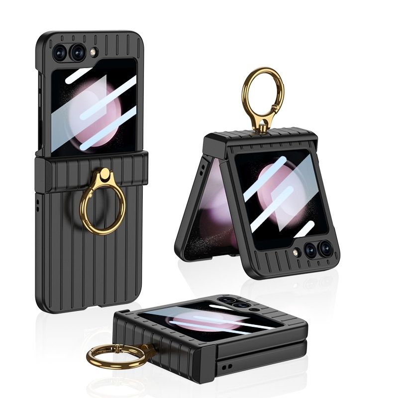 Cargue la imagen en el visor de la galería, Samsung Galaxy Flip 5 (SM-F731) - Suitcase Style Ring Holder Case - Polar Tech Australia
