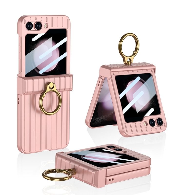 Cargue la imagen en el visor de la galería, Samsung Galaxy Flip 5 (SM-F731) - Suitcase Style Ring Holder Case - Polar Tech Australia
