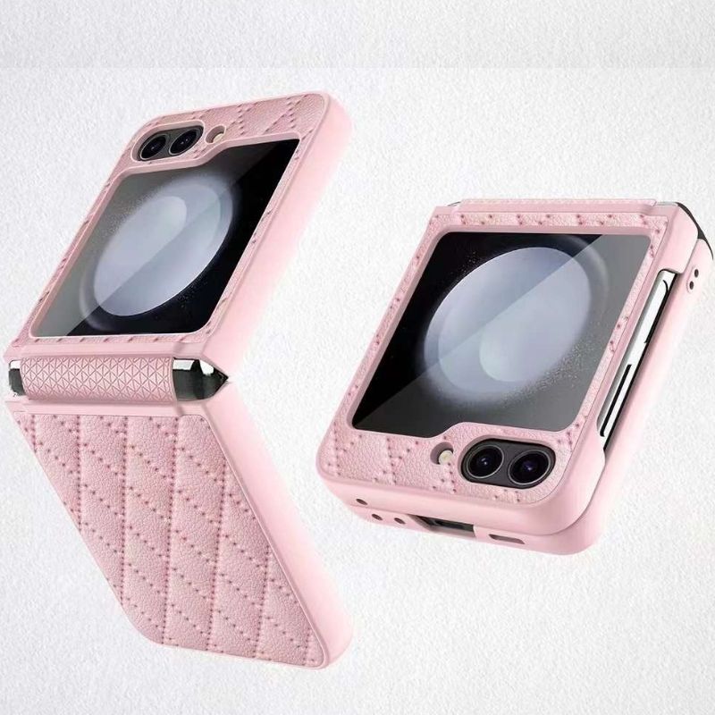 Cargue la imagen en el visor de la galería, Samsung Galaxy Flip 5 (SM-F731) - Leather Case With Built-in Back Rear Glass Screen Protector - Polar Tech Australia
