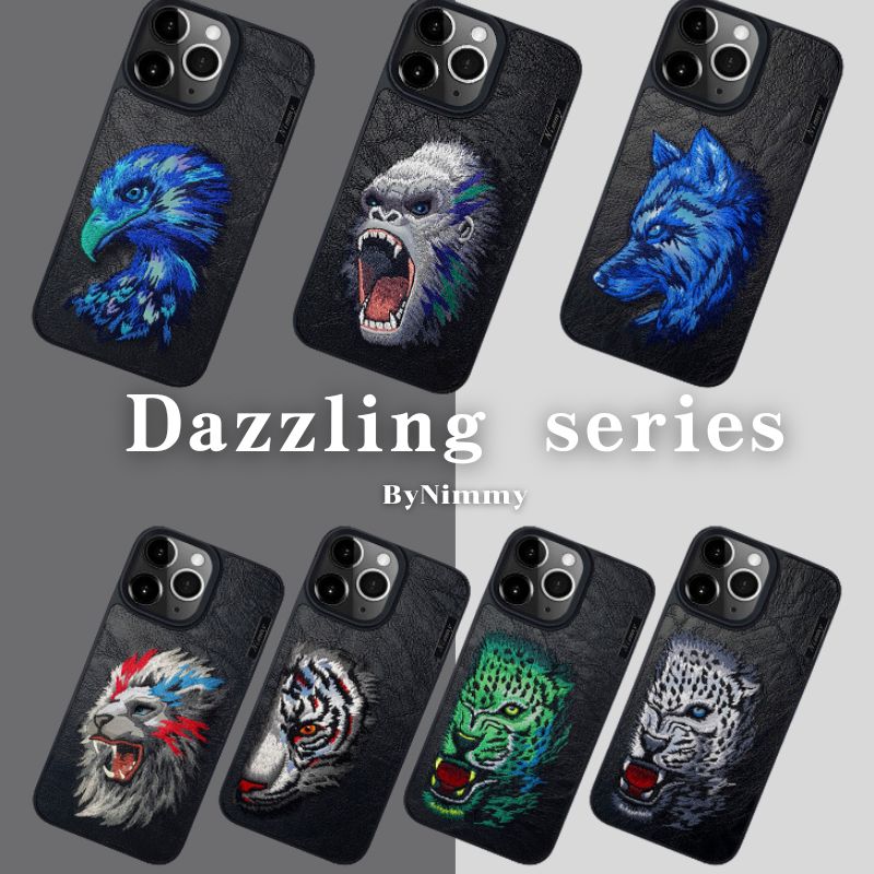 Cargue la imagen en el visor de la galería, Nimmy Dazzling Series iPhone 15/Pro/Max Embroidery 3D Cool Case - Polar Tech Australia
