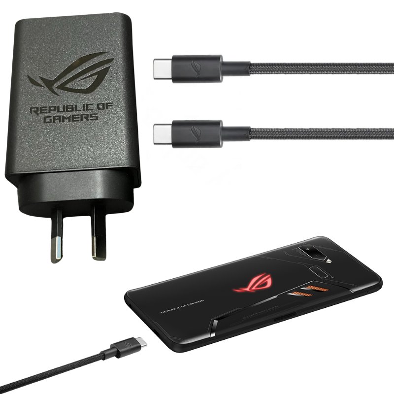 Chargez l&#39;image dans la visionneuse de la galerie, [30W][Type-C] ASUS USB C Rog 3/5/6/7 Super Fast Charger Travel Adapter &amp; Charging Cable - Polar Tech Australia
