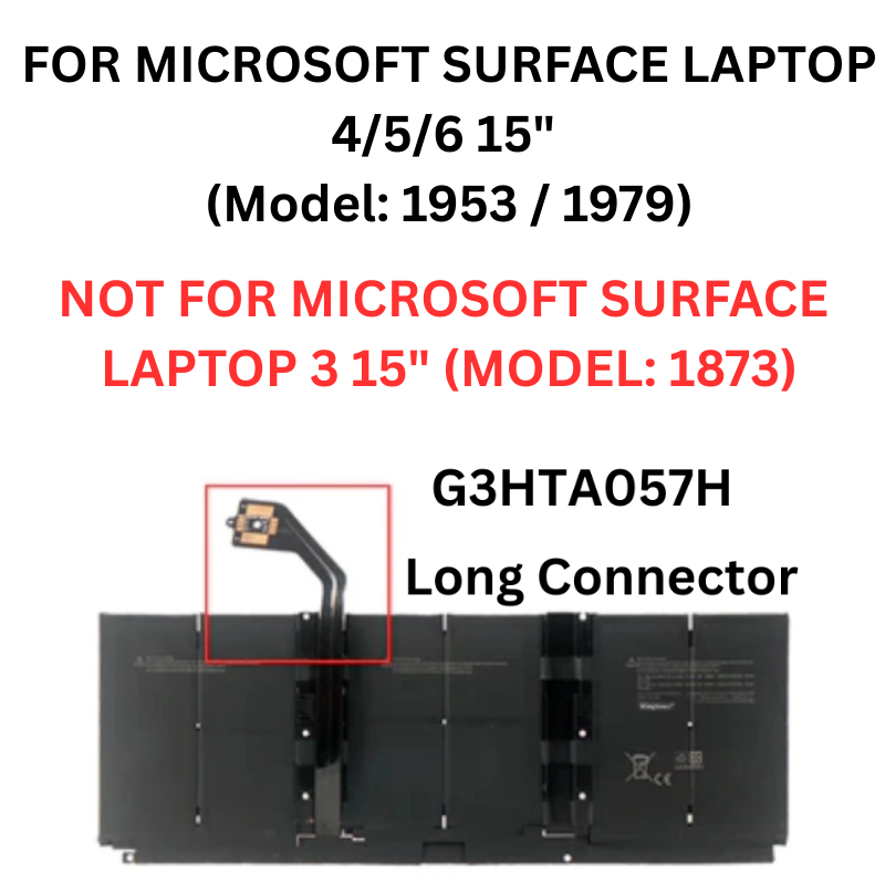 Load image into Gallery viewer, [G3HTA057H] Microsoft Surface Laptop 3/4/5/6 15&quot; - Replacement Battery
