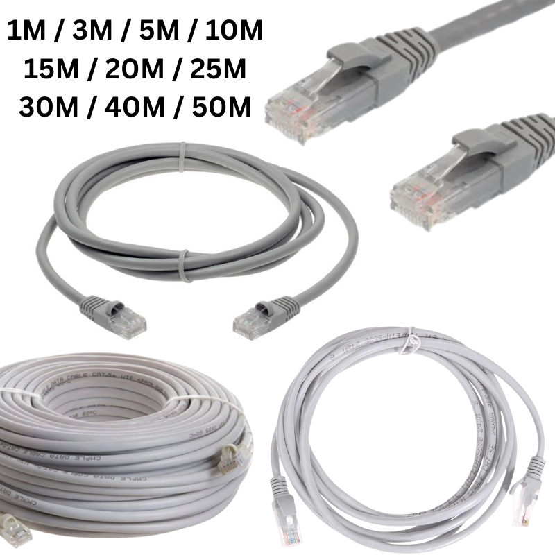 Load image into Gallery viewer, [1M/3M/5M/10M/15M/20M/25M/30M/50M] Cat5e Pre-Made Internet Ethernet Network Cable
