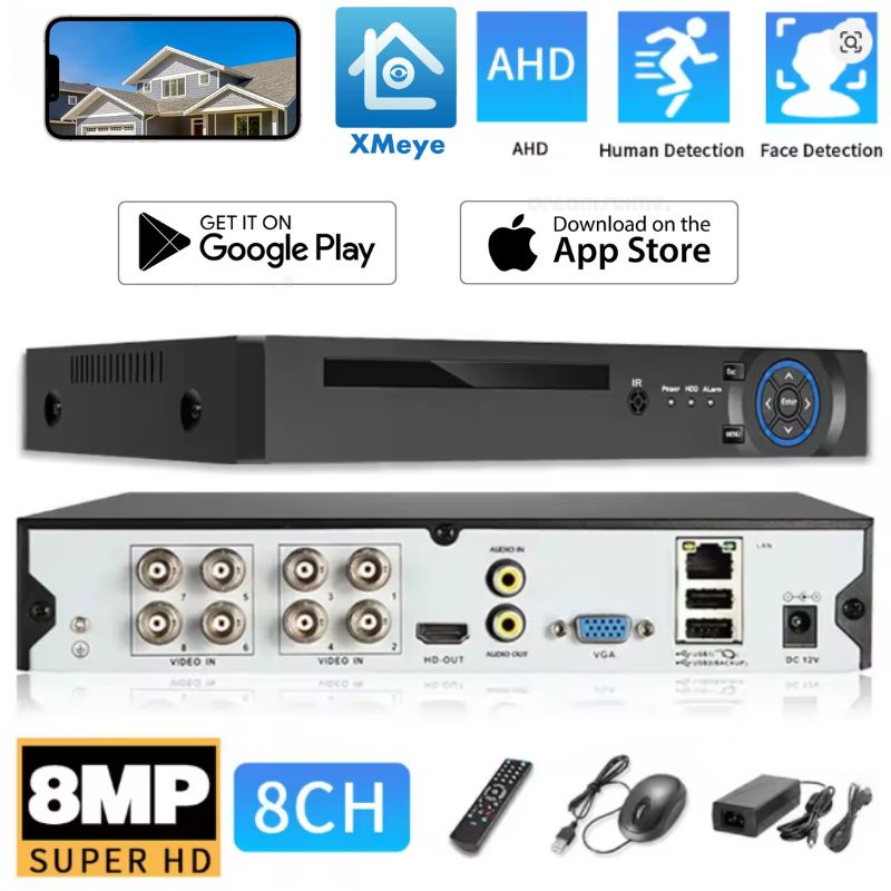Load image into Gallery viewer, [AHD6008R-MS] Xmeye 8ch DVR NO HDD up to 8MP
