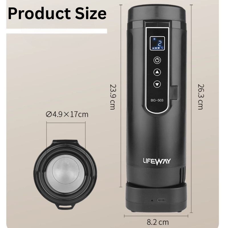 Load image into Gallery viewer, [BG-503] Digital Screen Rechargeable Battery Powered Portable Mini Insulin Pen Medical Cooling Cup Refrigerated Box Chill Medicine Travel Storage Case Cooler
