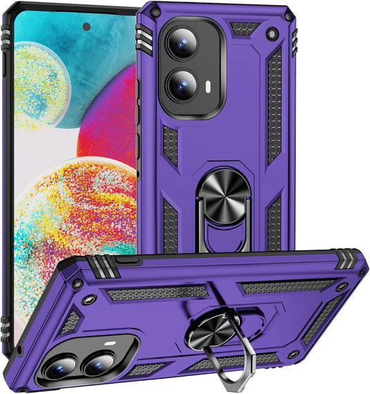 [Built-in 360-degree rotatable ring bracket] Motorola Moto Edge 2024 - Shield Shockproof Rugged Heavy Duty Case - Polar Tech Australia
