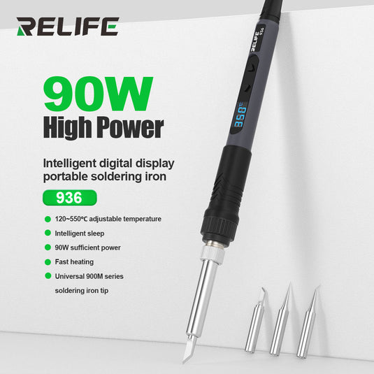 [RELIFE 936] – 90W Digital Soldering Iron - Polar Tech Australia