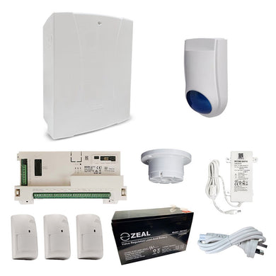 [RKLSP14A] RISCO LightSYS+ Alarm Kit with 3x DigiSense Pet Friendly PIR Detectors and Accessory Kit - Polar Tech Australia