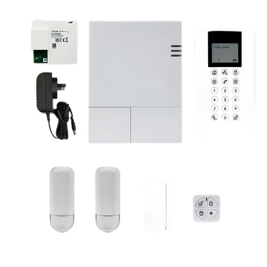 [RKWCPSK01] RISCO WiComm Pro Wi-Fi Alarm Kit with 2x Wireless Piccolo Pet Friendly Detectors Wireless Reed Switch Wireless Keypad and Panda Keyfob - Polar Tech Australia