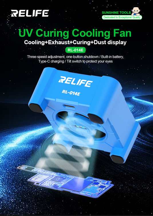 [RL-014E] RELIFE UV Curing Cooling Fan - Polar Tech Australia