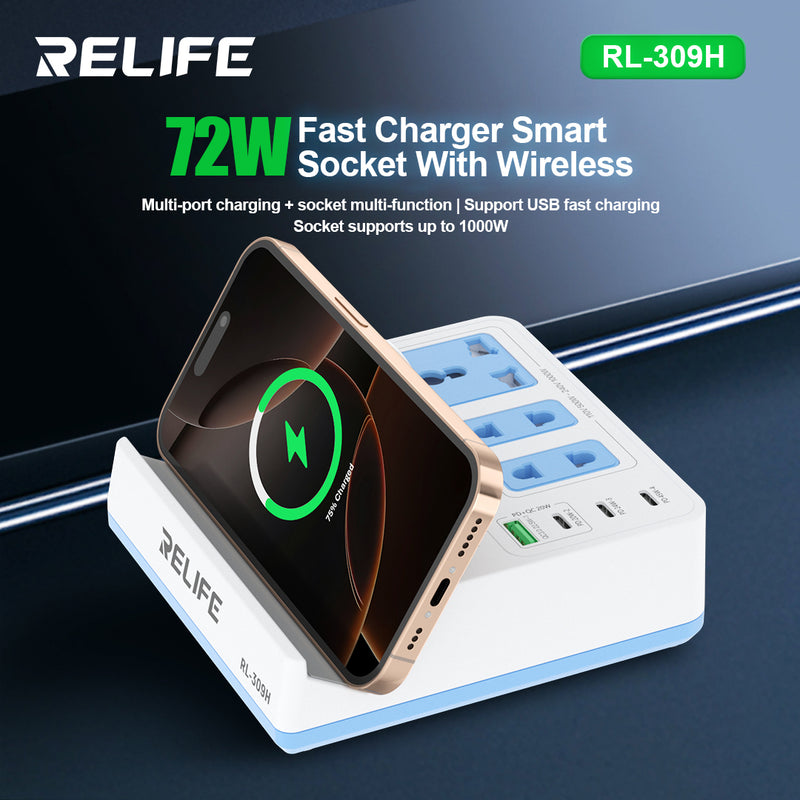 Load image into Gallery viewer, [RL-309H] RELIFE 72W Wireless Fast Charger with Smart Power Socket - Polar Tech Australia
