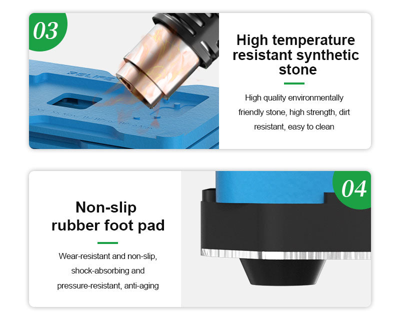 Load image into Gallery viewer, [RL-601T] RELIFE RL-601T 31 in 1 iPhone X-17 PM 16E Motherboard Middle Layer Board Plant Tin Platform 3D BGA Reballing Stencil Repair Kit
