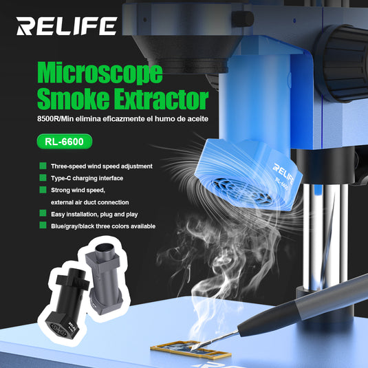[RL-6600] RELIFE Microscope Smoke Extractor - Polar Tech Australia