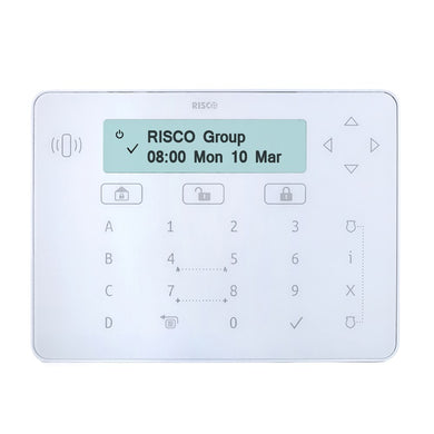 [RPKELPWT000B] RISCO Elegant Keypad White Suits LightSYS+ and LightSYS2 - Polar Tech Australia