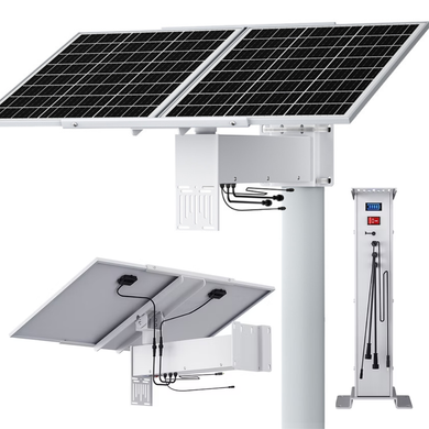 [Built-in 12V/40Ah Battery] Universal 60W Solar Panel Powered 12V Power Supply CCTV Camera Wifi Bridge - Polar Tech Australia