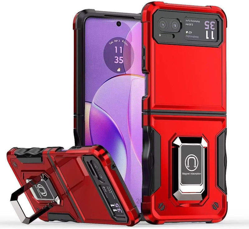 Load image into Gallery viewer, [Built-in Kickstand] Motorola Moto Razr 40/Razr 2023 - Military Grade TPU+PC Shockproof Heavy Duty Case - Polar Tech Australia
