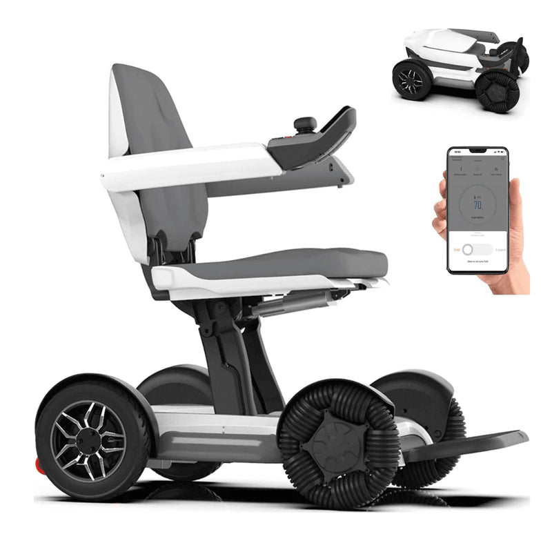 Chargez l&#39;image dans la visionneuse de la galerie, Electric Automatic Folding All-Terrain Smart Powerchair Portable Lightweight Power Wheelchair Smart App Control - Polar Tech Australia
