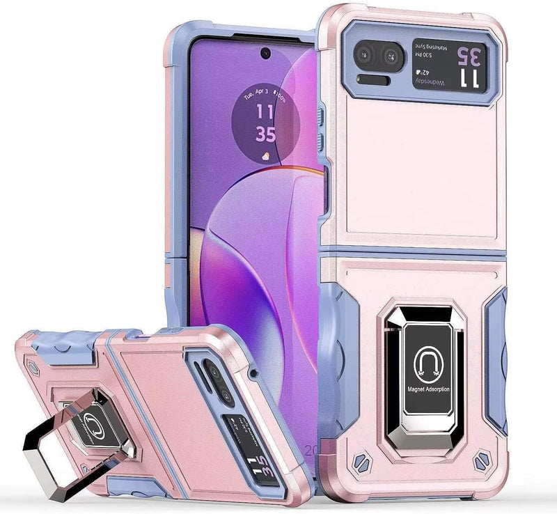 Load image into Gallery viewer, [Built-in Kickstand] Motorola Moto Razr 40/Razr 2023 - Military Grade TPU+PC Shockproof Heavy Duty Case - Polar Tech Australia
