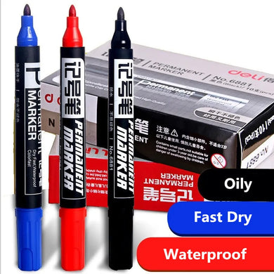 Deli SK109 - Waterproof Permanent Marker Write Line School Office Supply