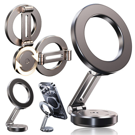 Hands Free Car Holder 360° Rotation Adjustable for Car Dashboard Folding Strong Magnets - Polar Tech Australia