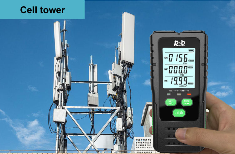 Cargue la imagen en el visor de la galería, [RD630C] R&amp;D Electromagnetic Field Radiation Detector Tester EMF Meter Multifunctional Handheld Portable Radio Frequency Warn Meter - Polar Tech Australia
