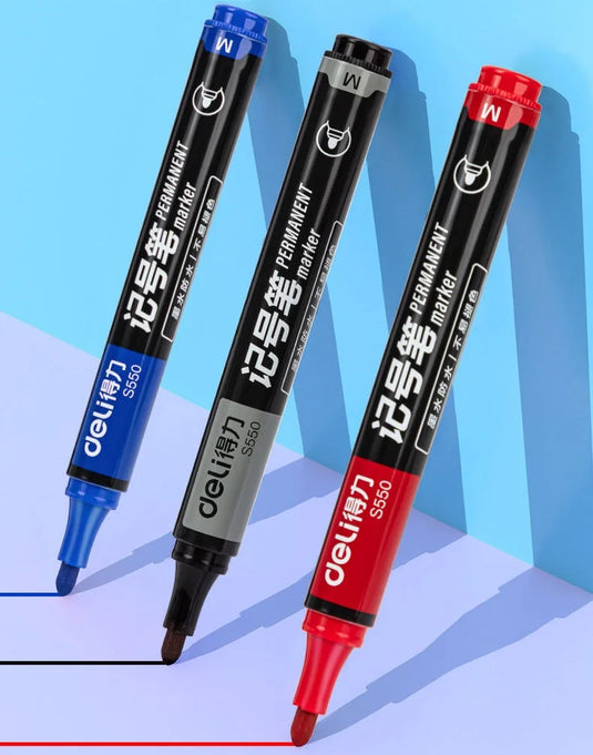 Deli SK109 - Waterproof Permanent Marker Write Line School Office Supply