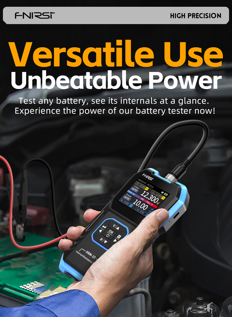 Cargue la imagen en el visor de la galería, [HRM-10] FNIRSI Battery Voltage Internal Resistance Tester 18650 High-precision AC Acid Lithium Lead Car Battery Capacitor Tester - Polar Tech Australia
