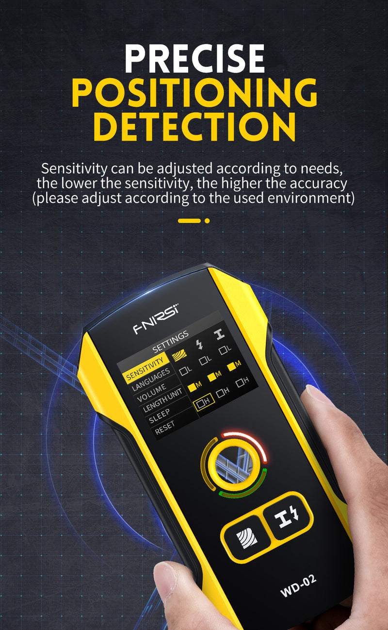 Load image into Gallery viewer, [WD-02] FNIRSI Wall Detector Scanners Stud Finder Positioning Hole TFT Display AC Live Cable Wires Metal Wood Stud Wall Scanner - Polar Tech Australia
