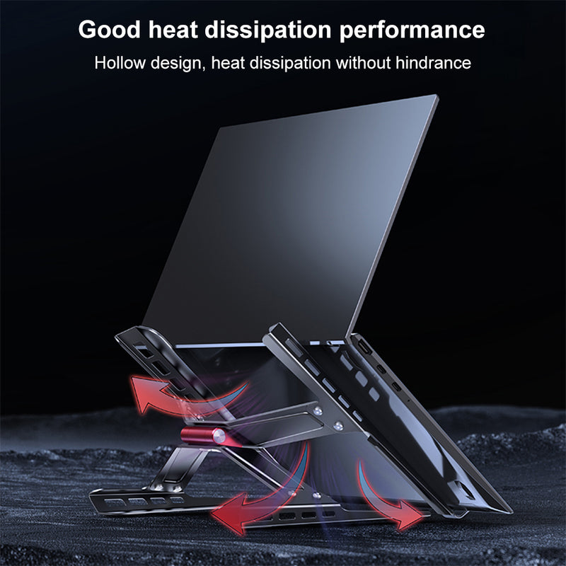 Cargue la imagen en el visor de la galería, Laptop Stand Adjustable Laptop Holder Riser Carbon Steel Portable Notebook Stand - Polar Tech Australia
