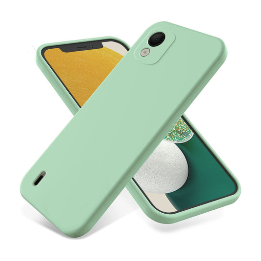 Nokia C12 / C12 Pro / C12 Plus - Pure Color Liquid Silicone Shockproof Phone Case