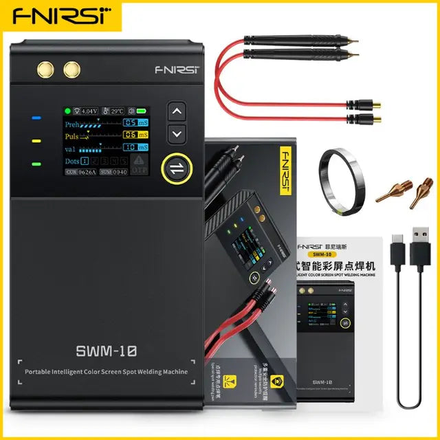 Chargez l&#39;image dans la visionneuse de la galerie, [SWM-10] FNIRSI Portable Battery Spot Welder DIY Mini Welding Machine 18650 Battery Pack Welding Tool 5000mah Weldable 0.25mm - Polar Tech Australia
