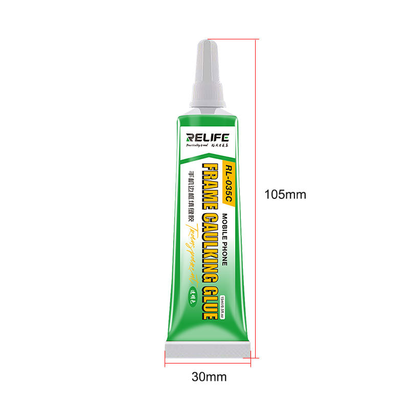 Load image into Gallery viewer, [RL-035C] [Black] RELIFE Mobile Phone Frame Caulking Glue For Elastic Bonding Cracked Back Housing Screen Light Leakage Repair Adhesive

